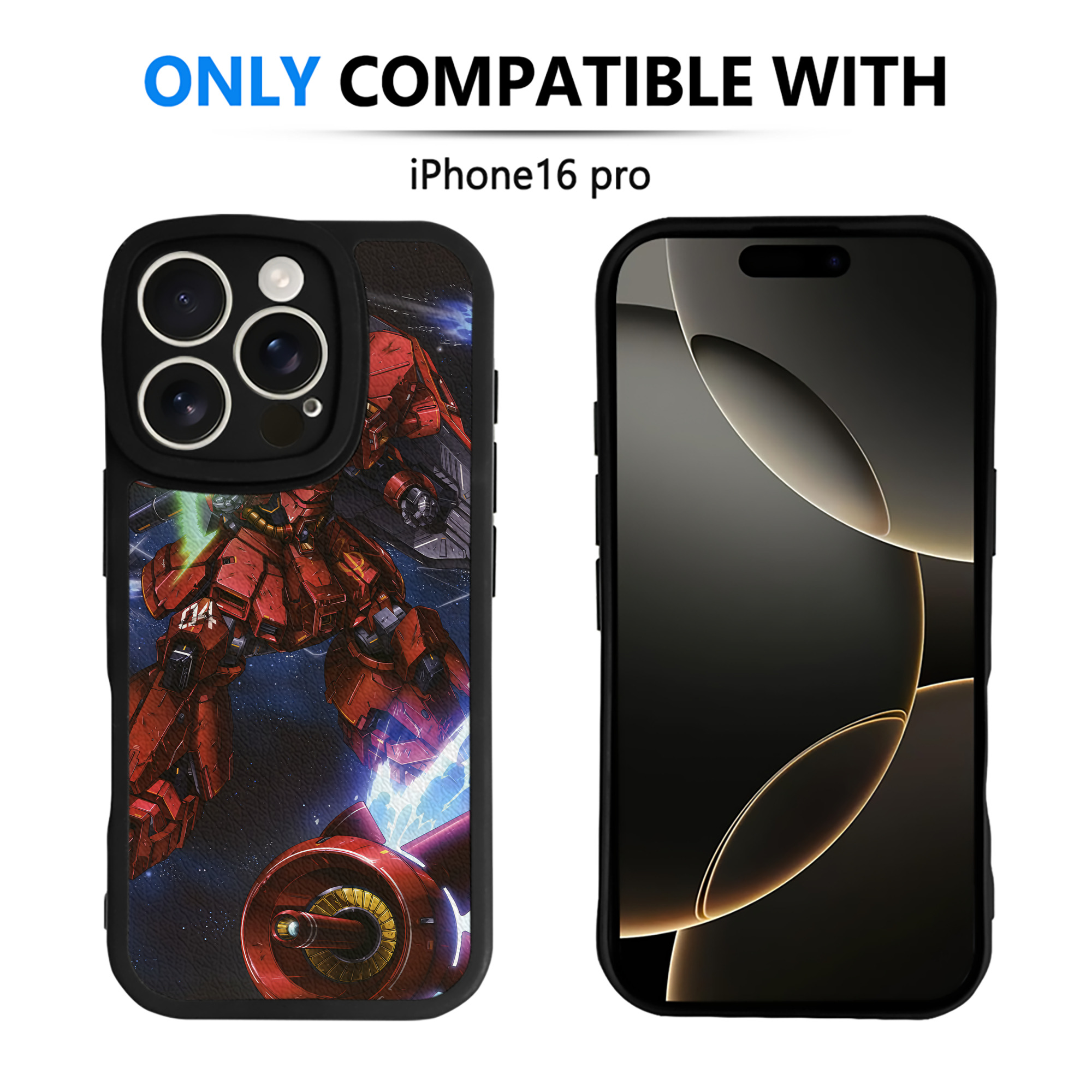 （画像用） 機動戦士ガンダム Mobile Suit Gundam 【iPhone 16シリーズ対応】シリコンスマホケース（レザー調） 材質：シリコン